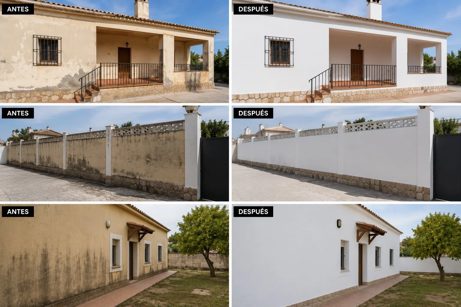 Pintura de fachadas en Canet d'en Berenguer
